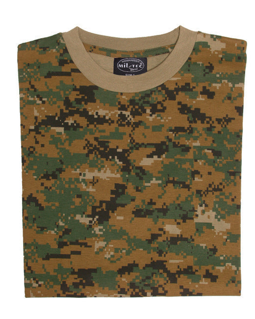 Mil-Tec digital woodland T-shirt kurzer Ärmel