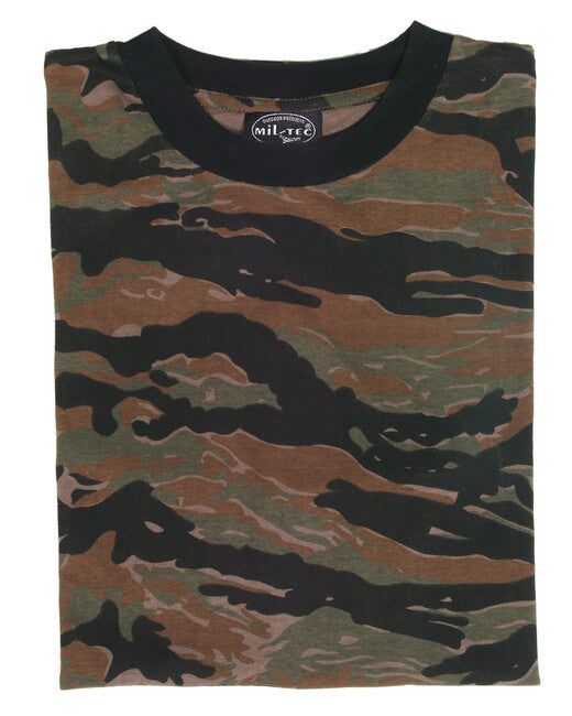 Mil-Tec T-shirt mit kurzen Ärmeln, tiger stripe