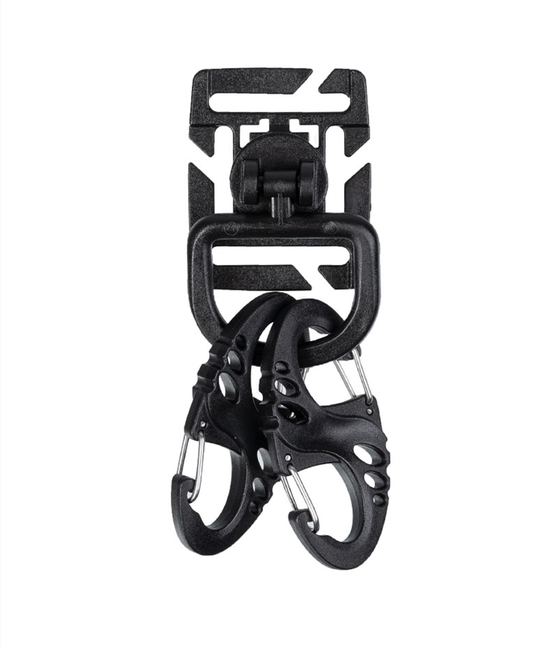 Mil-Tec Ultimate taktisches Karabiner-Set, schwarz