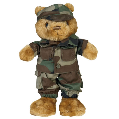 Mil-Tec Uniform für kleinen Teddybär, Waldland