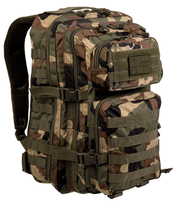 Mil-Tec US Assault Large Rucksack woodland, 36L