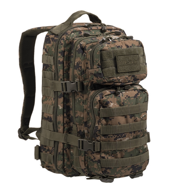 Mil-Tec US Assault Small Rucksack digital woodland 20L