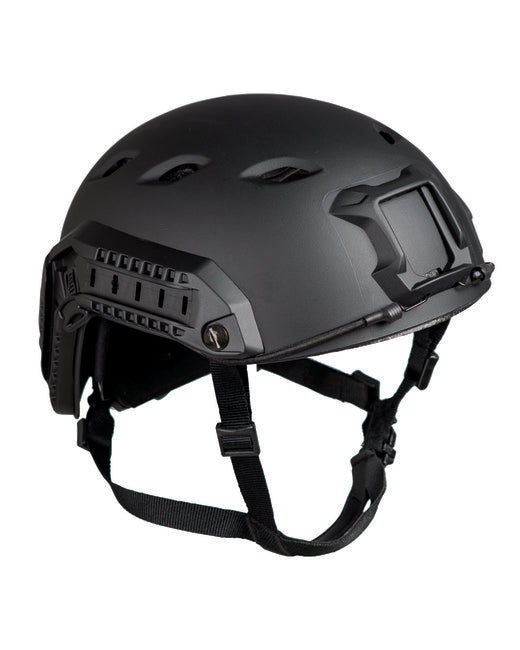 Mil-Tec Fallschirmjägerhelm Fast W/Rail schwarz