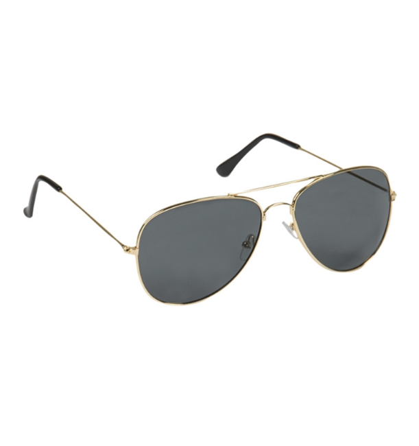 Mil-Tec-US Pilot vergoldete Brille mit Etui
