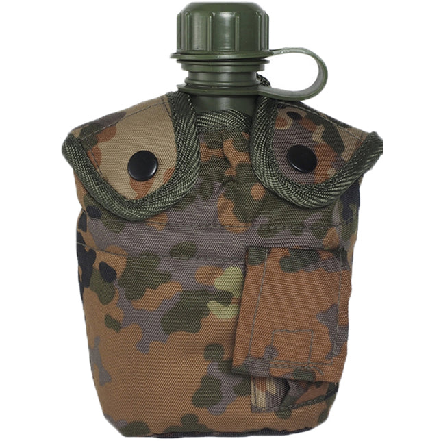 Mil-Tec US-Feldflasche Tarnmuster flecktarn 1l mit Aluschale