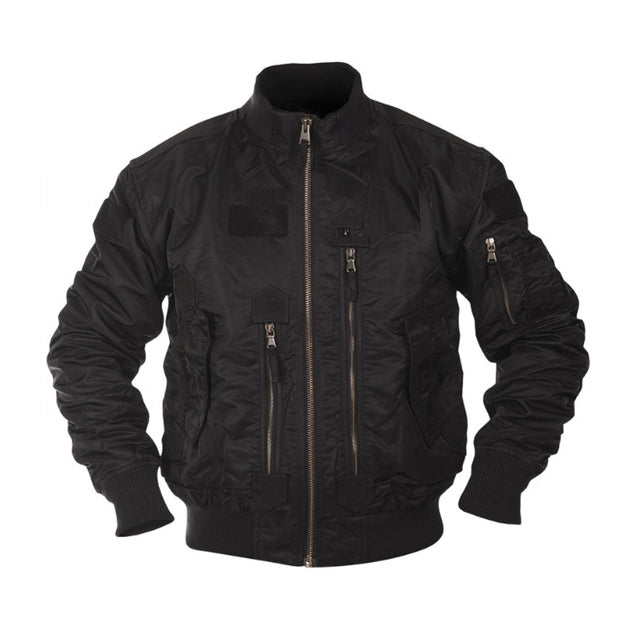 Mil-Tec US Tactical Pilotjacke, schwarz