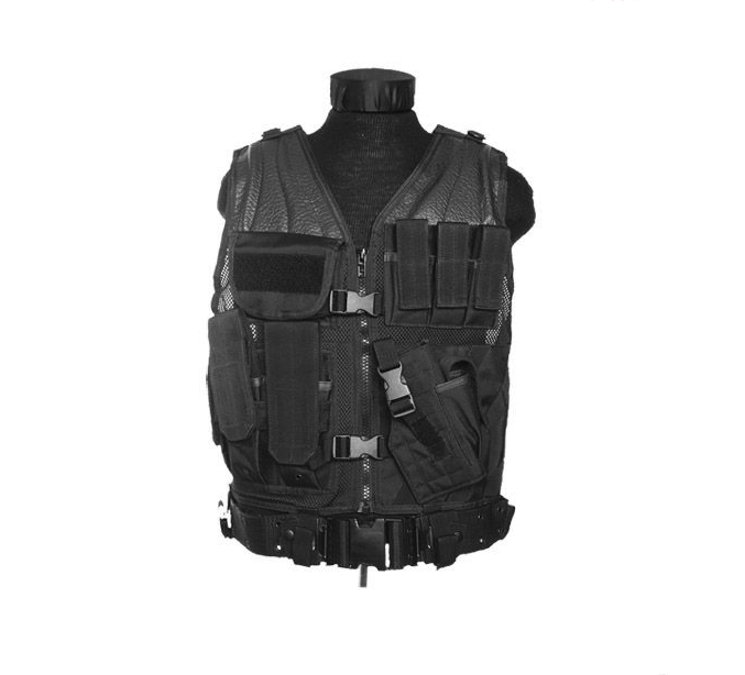 Mil-Tec USMC taktische Weste mit Gürtel, schwarz