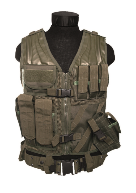 Mil-Tec USMC taktische Weste mit Gürtel, oliv