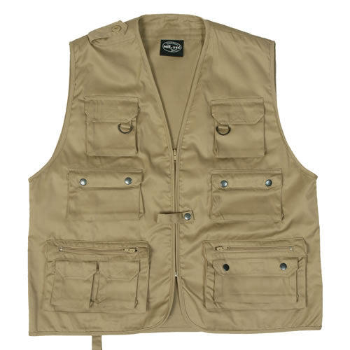 Mil-Tec Jagd- oder Fischerweste - khaki