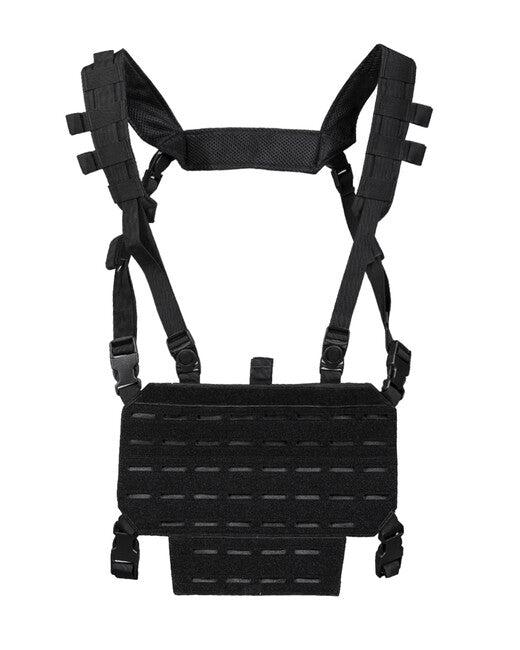 Mil-Tec CHEST RIG Weste taktische leichte mit LASER Panel, schwarz