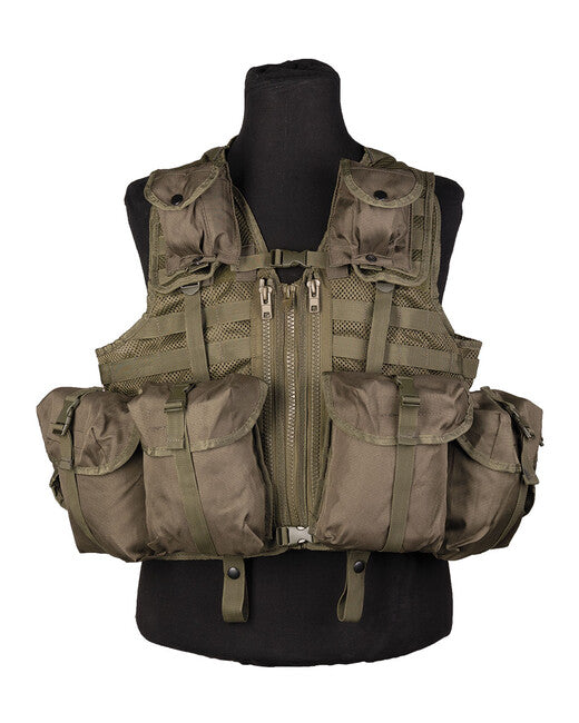 Mil-Tec weste tactical mod.syst.(8 ta.)oliv
