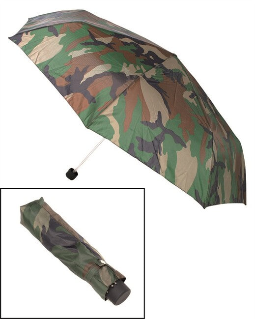 Mil-Tec Faltbarer Regenschirm, Woodland