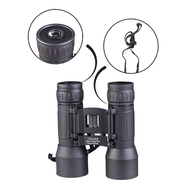 Mil-Tec Faltbares Fernglas 10x42 schwarz