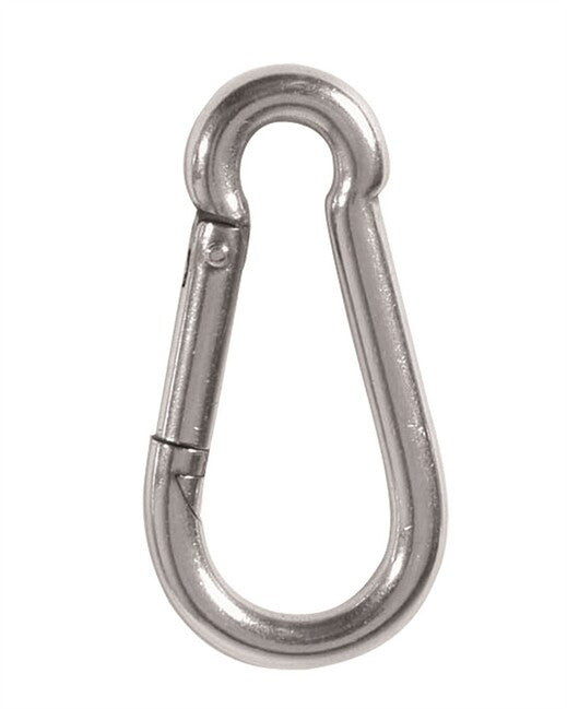 Mil-Tec Karabinerhaken Edelstahl, 4 cm