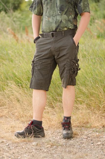 Mil-Tec Vintage kurz Hose Prewash schwarz
