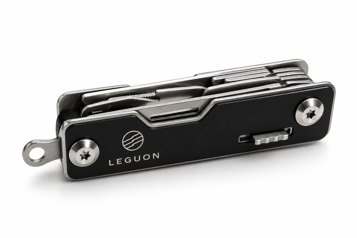 Leguon Brevis mini multitool 9-in-1, black