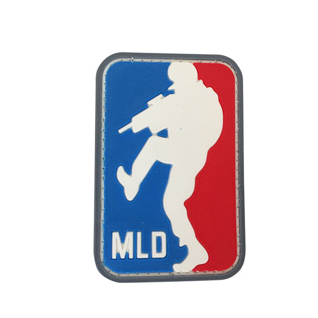 WARAGOD MLD-Major League DoorKicker Aufnäher PVC Patch weiß