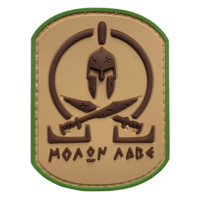 WARAGOD Molon Labe Spartan Battle Worn PVC Patch Multicam