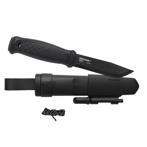 Morakniv Garberg BlackBlade outdoor-messer mit überlebenskit, schwarz
