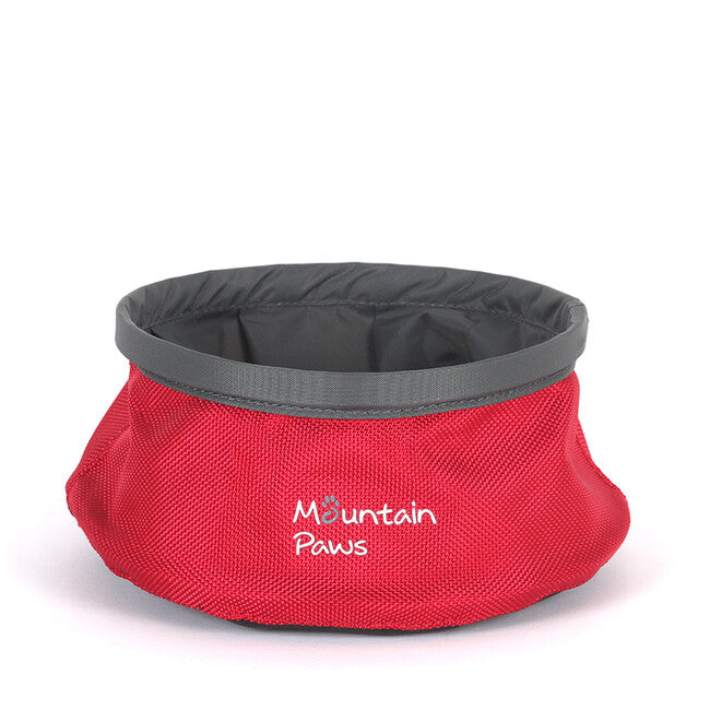 Mountain Paws Travel Wassernapf für Hunde, rot