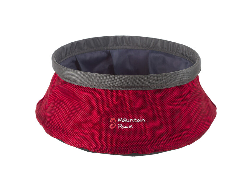 Mountain Paws Miska für Hunde Wassernapf faltbar L rot