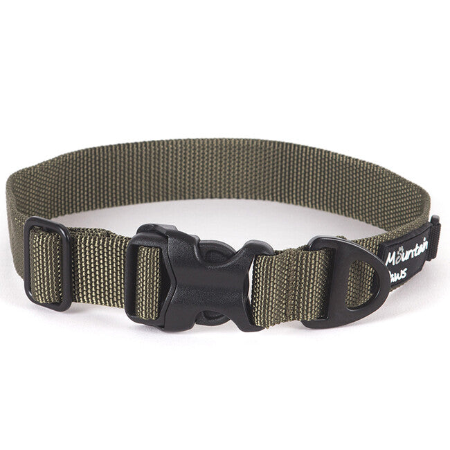 Mountain Paws Hundehalsband medium, oliv