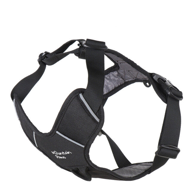 Mountain Paws Gepolstertes Hundegeschirr Hundegeschirr Medium, schwarz