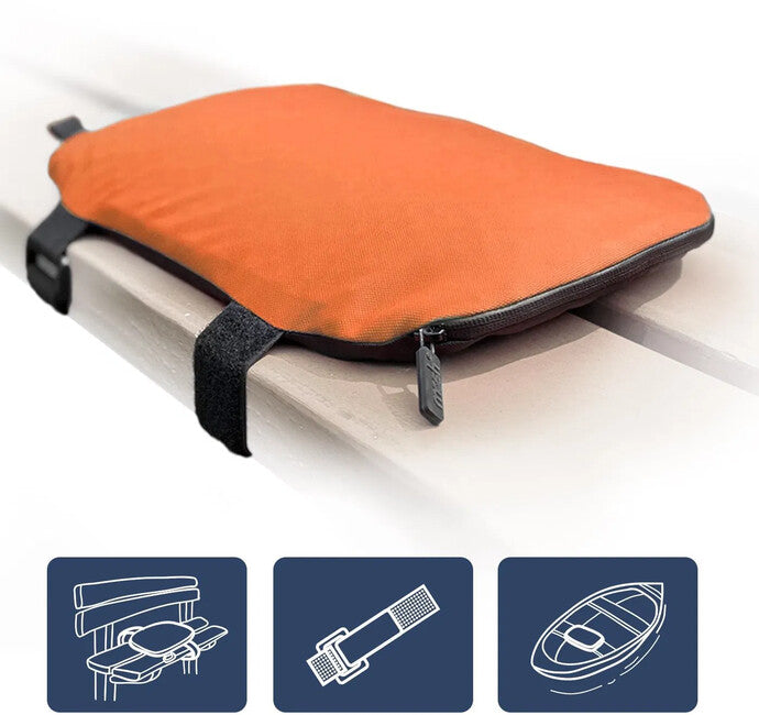 Mosh Kamper Outdoor Seat Pad, Orange/Black