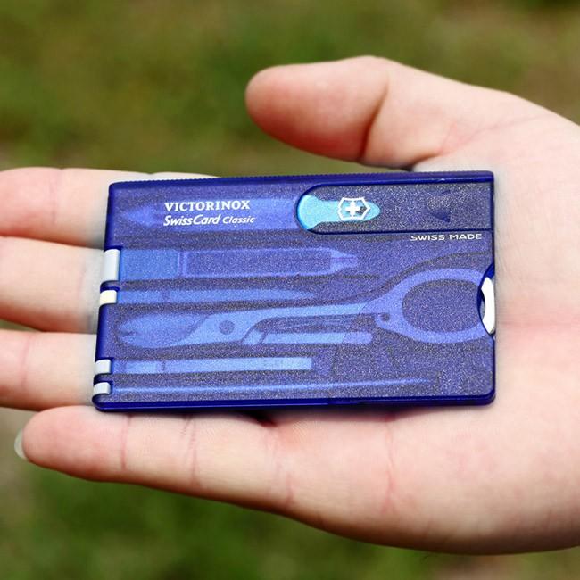 Victorinox SwissCard Πολυλειτουργική κάρτα 10σε1, μπλε