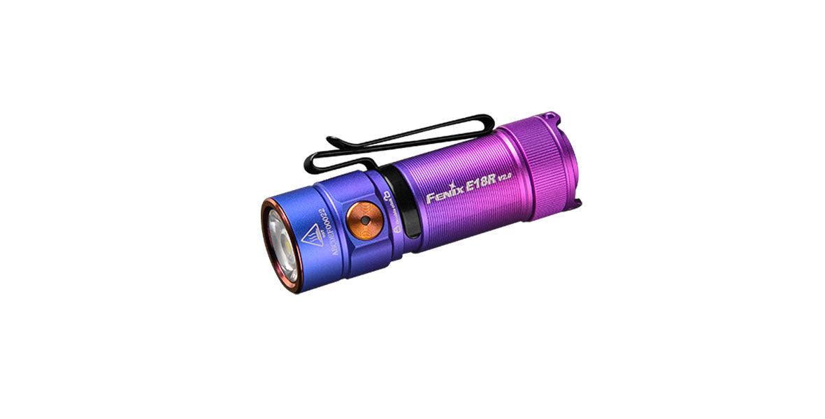 Fenix E18R V2.0 GE Rechargeable Flashlight, Nebula
