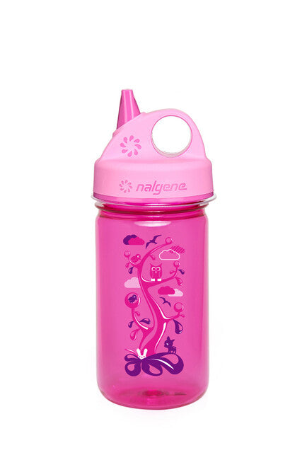Nalgene Grip-n-Gulp Babyflasche 0,35 l rosa Woodland