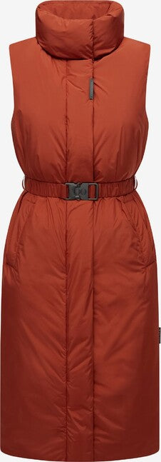 Navahoo Abendlied damen lange weste, terracotta