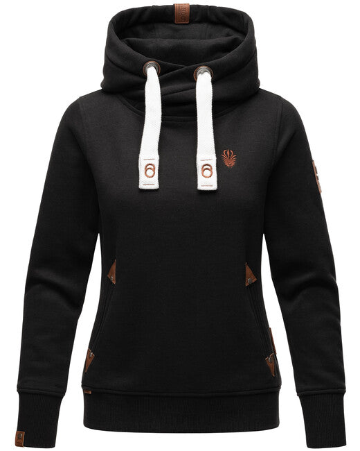 Navahoo Namikaa damen hoodie, Schwarz