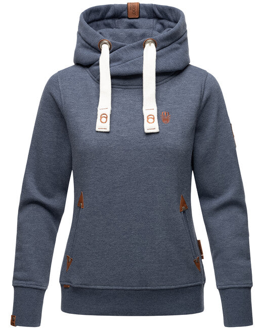 Navahoo Namikaa damen hoodie Dusty Blue Melange