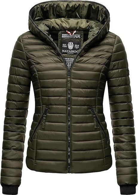 Navahoo Kimuk damen Übergangsjacke mit Kapuze, oliv