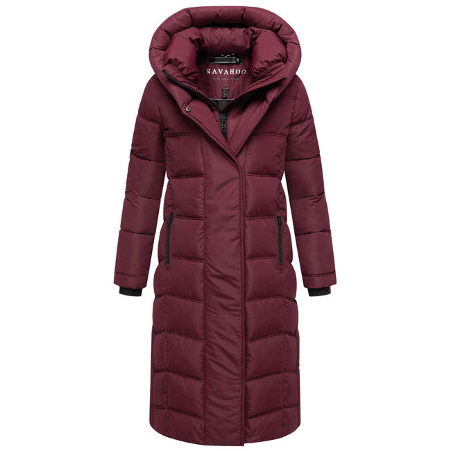 Navahoo ENGELSFEDER XIV damen Wintermantel, wine