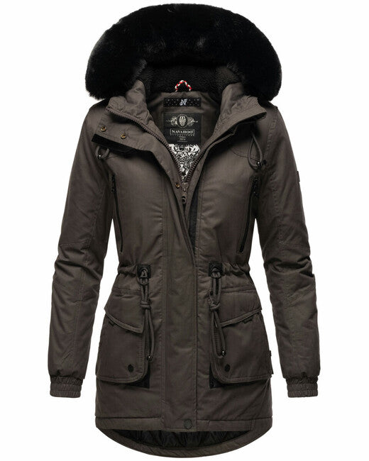 Navahoo Olessaa damen Winterjacke, anthrazit