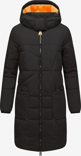 Navahoo Bliblablubb damen Winterjacke mit Kapuze, schwarz