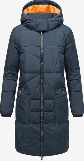 Navahoo Bliblablubb damen Winterjacke mit Kapuze, navy blau