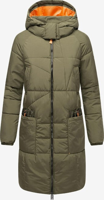 Navahoo Bliblablubb damen Winterjacke mit Kapuze, oliv
