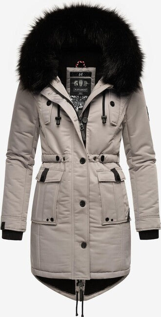 Navahoo Luluna Princess damen Winterjacke mit Kapuze, zinkgrau