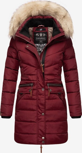 Navahoo Paula damen Winterparka mit Kapuze, bordeaux