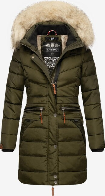 Navahoo Paula winter-kapuzenparka, dunkeloliv