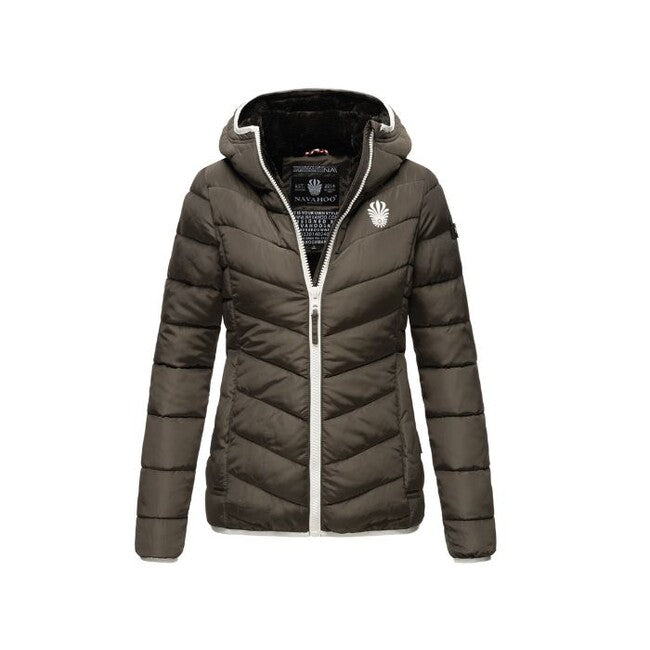 Navahoo ELVA damen Winterjacke mit Kapuze, oliv