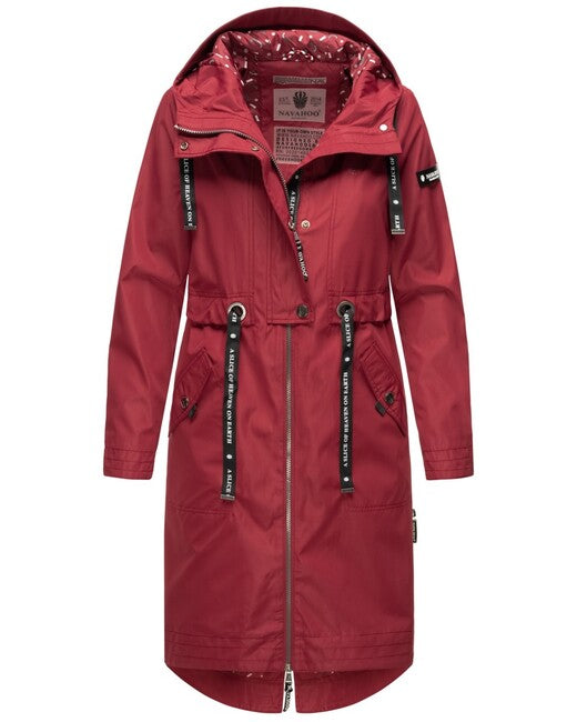 Navahoo JOSINAA damen Übergangsjacke mit Kapuze, bordeaux