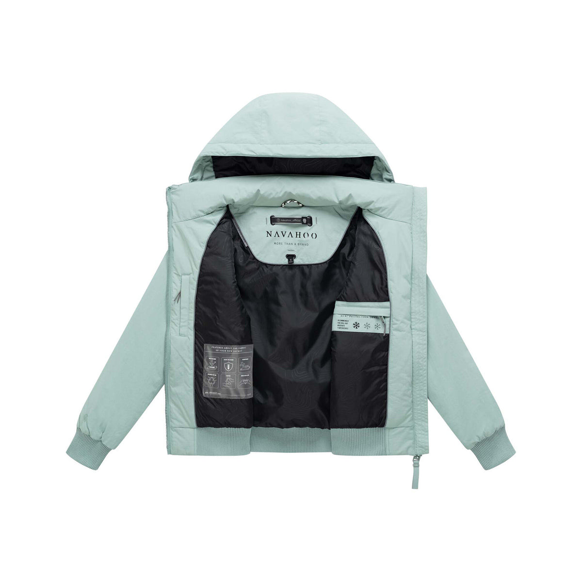 Navahoo Kichermaus 14 dámska prešívaná bunda, dusty mint