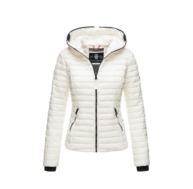 Navahoo Kimuk damen Übergangsjacke mit Kapuze, weiß