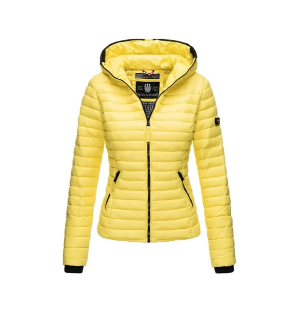 Navahoo Kimuk damen Übergangsjacke mit Kapuze, lemon