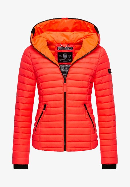 Navahoo Kimuk damen Übergangsjacke mit Kapuze, neon coral