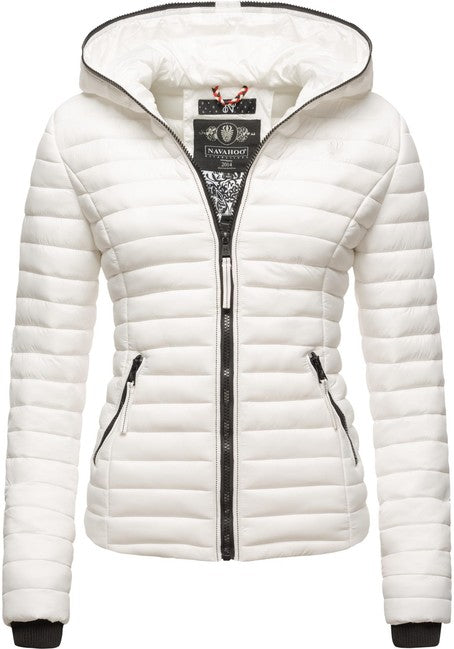 Navahoo Kimuk Princess damen Übergangsjacke mit Kapuze, Weiß